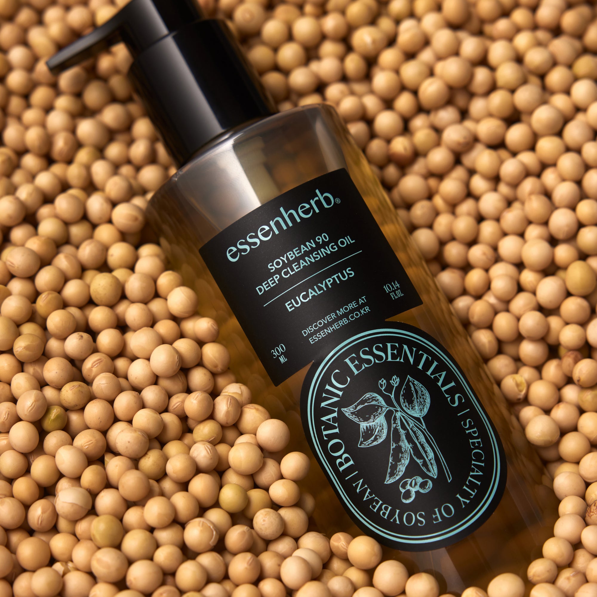 Essenherb Soybean 90 Deep Cleansing Oil Eucalyptus 300ml / Recommended for Oily Skin - AMI Cosmetic