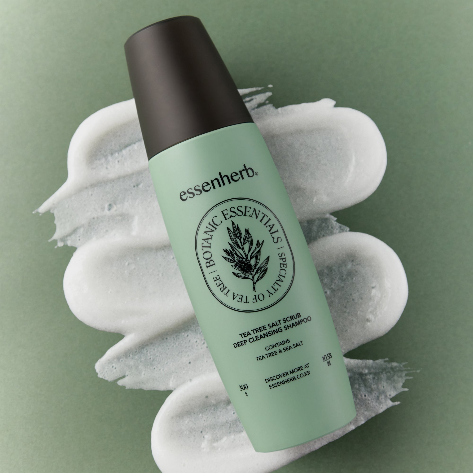 Essenherb Tea Tree Salt Scrub Deep Cleansing Shampoo 300g - AMI Cosmetic