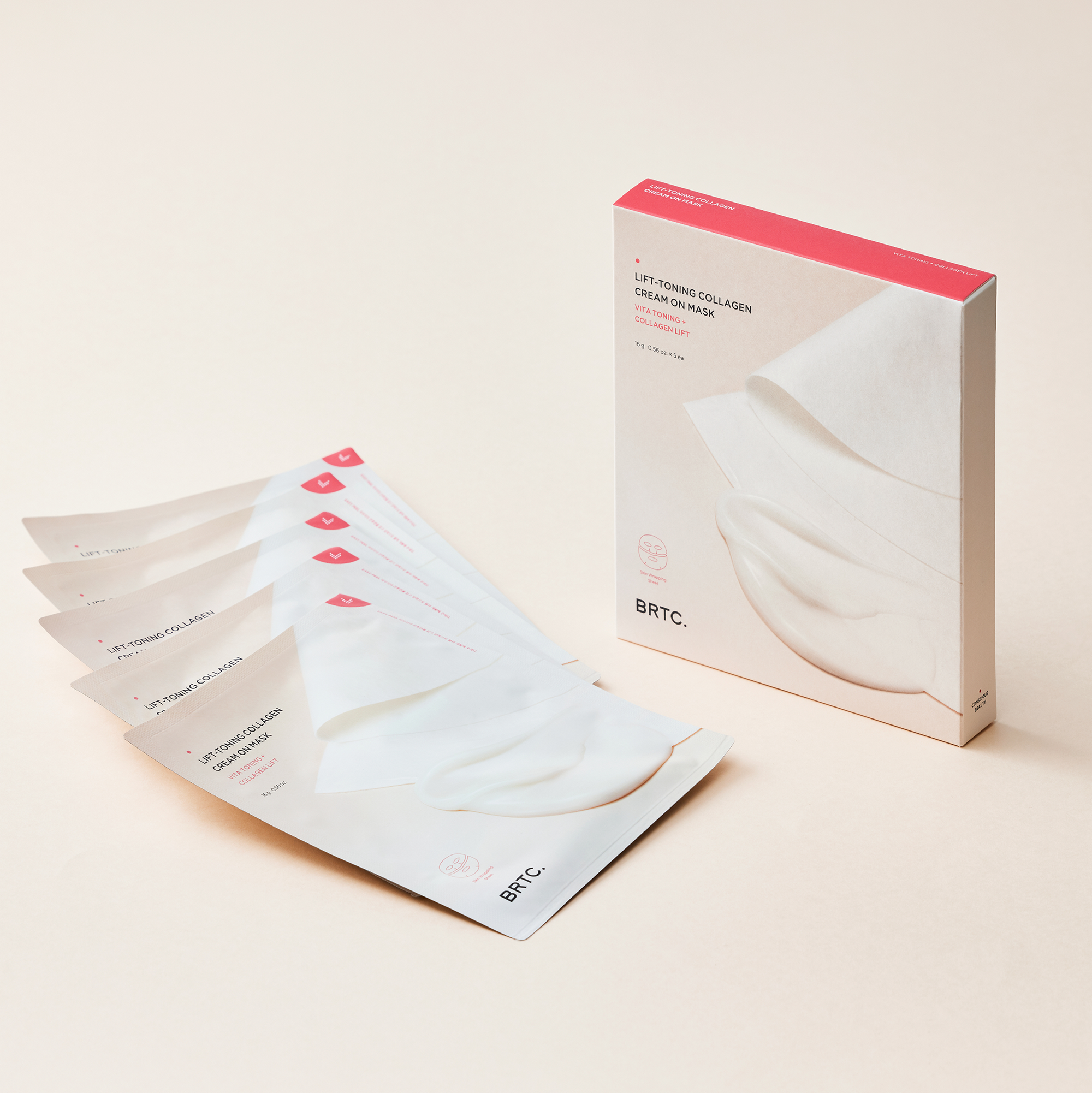 BRTC Lift-Toning Colleagen Cream On Mask (16g x 5 ea) - AMI Cosmetic