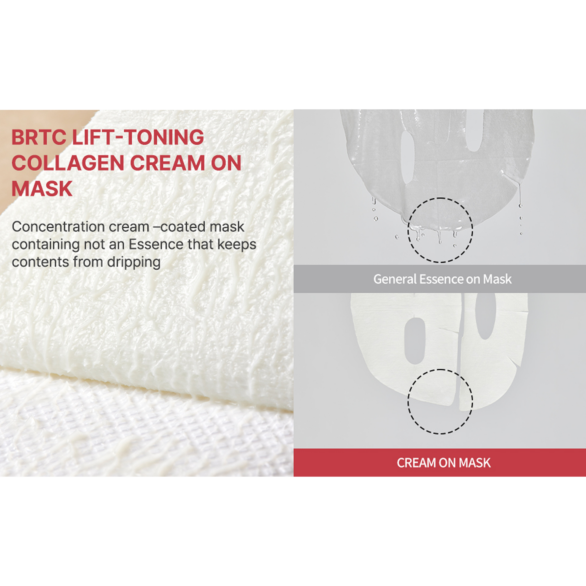 BRTC Lift-Toning Colleagen Cream On Mask (16g x 5 ea) - AMI Cosmetic