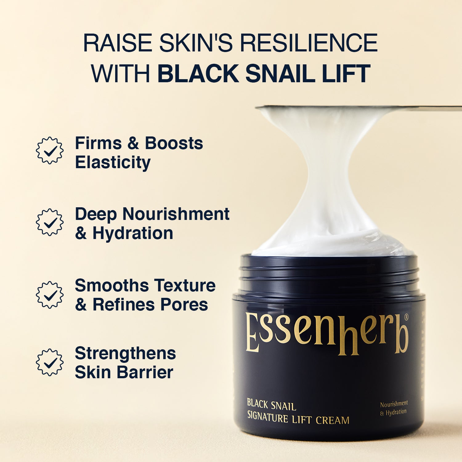 Essenherb Black Snail Signature Lift Cream - AMI Cosmetic