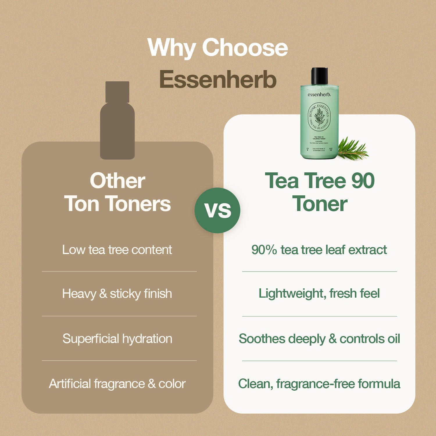 Essenherb tea tree 90 calming toner - AMI Cosmetic
