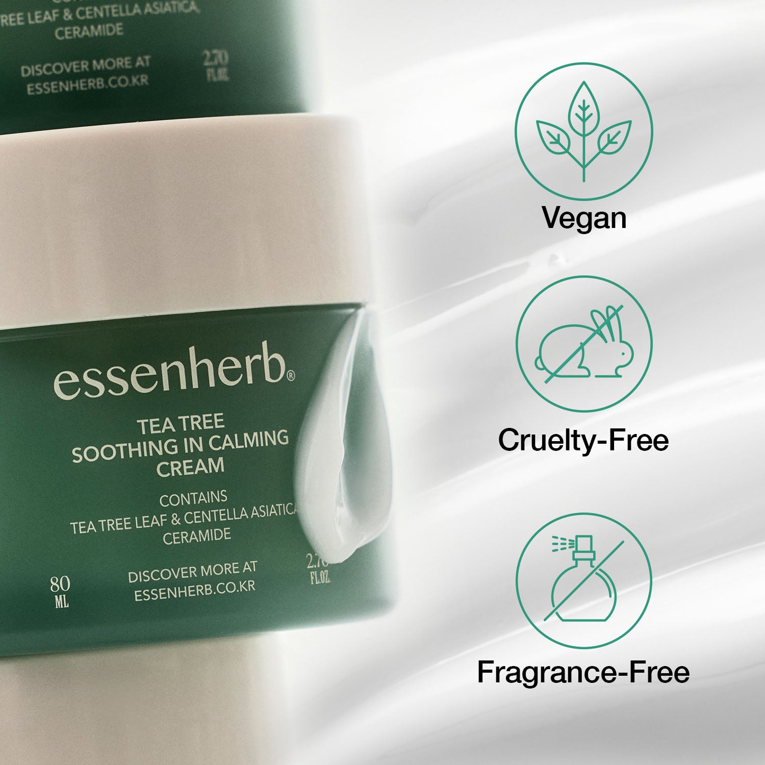 Essenherb Tea Tree Soothing In Calming Cream (80ml) - AMI Cosmetic