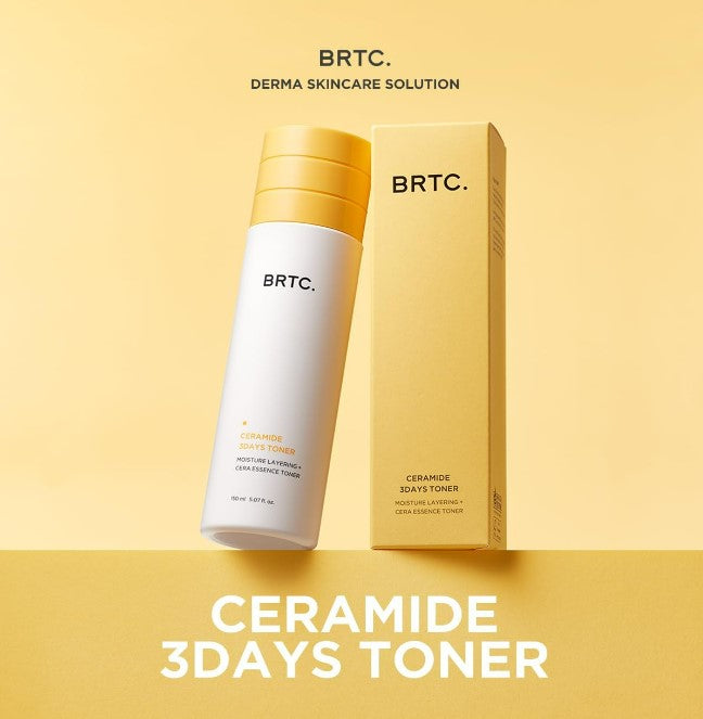 BRTC Ceramide 3 Days Toner | Moisture Solution | Essence Toner | for Dry & Dull Skin - AMI Cosmetic