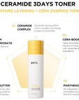 BRTC Ceramide 3 Days Toner | Moisture Solution | Essence Toner | for Dry & Dull Skin - AMI Cosmetic