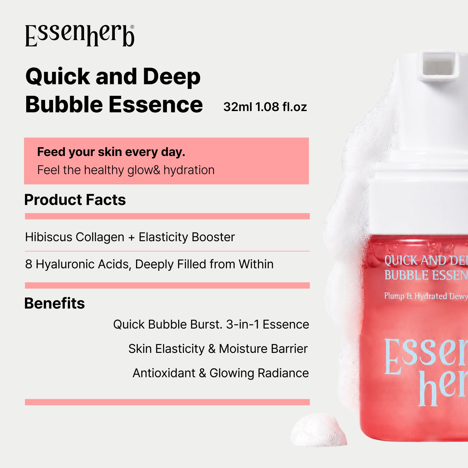 Quick And Deep Bubble Essence - AMI Cosmetic