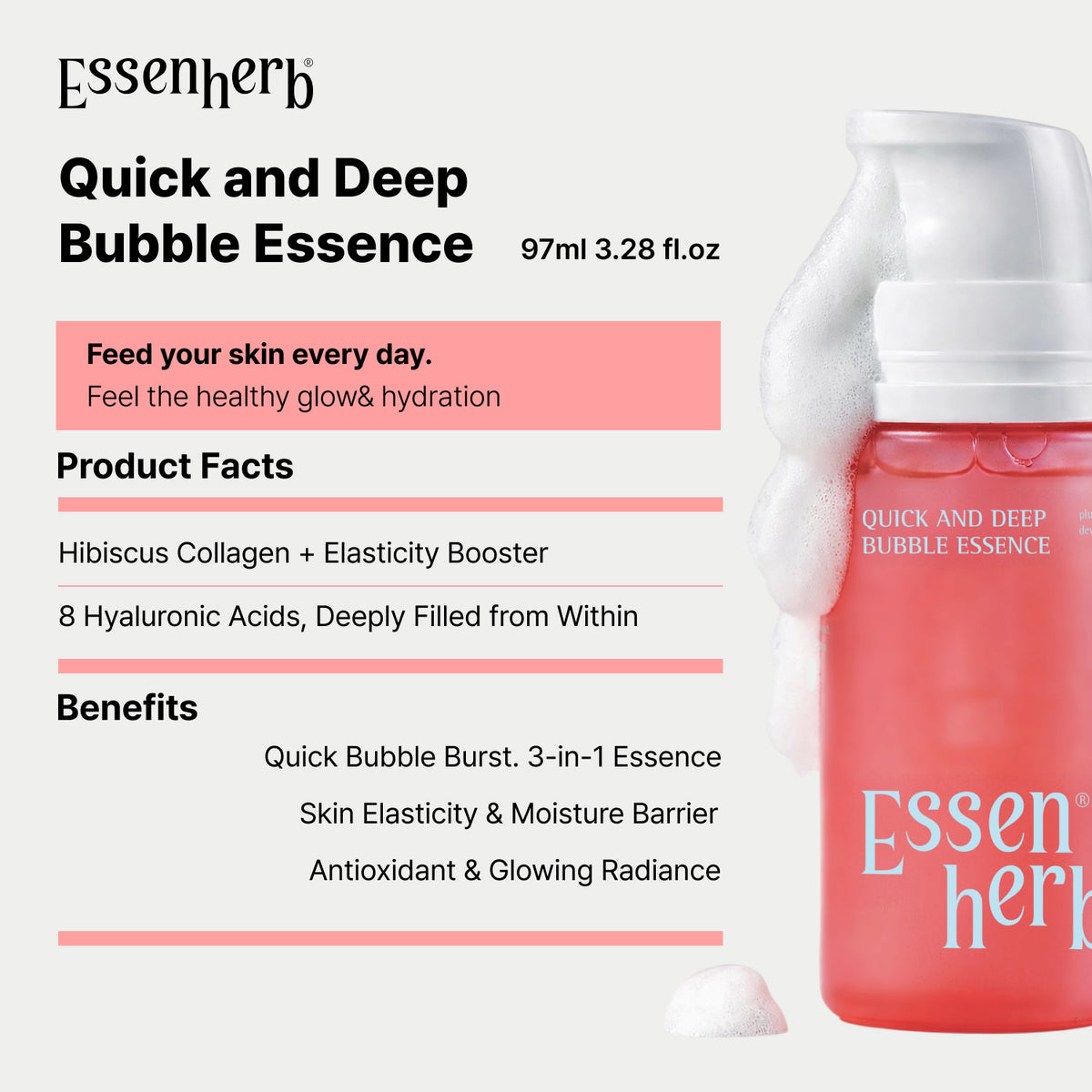 Quick And Deep Bubble Essence - AMI Cosmetic