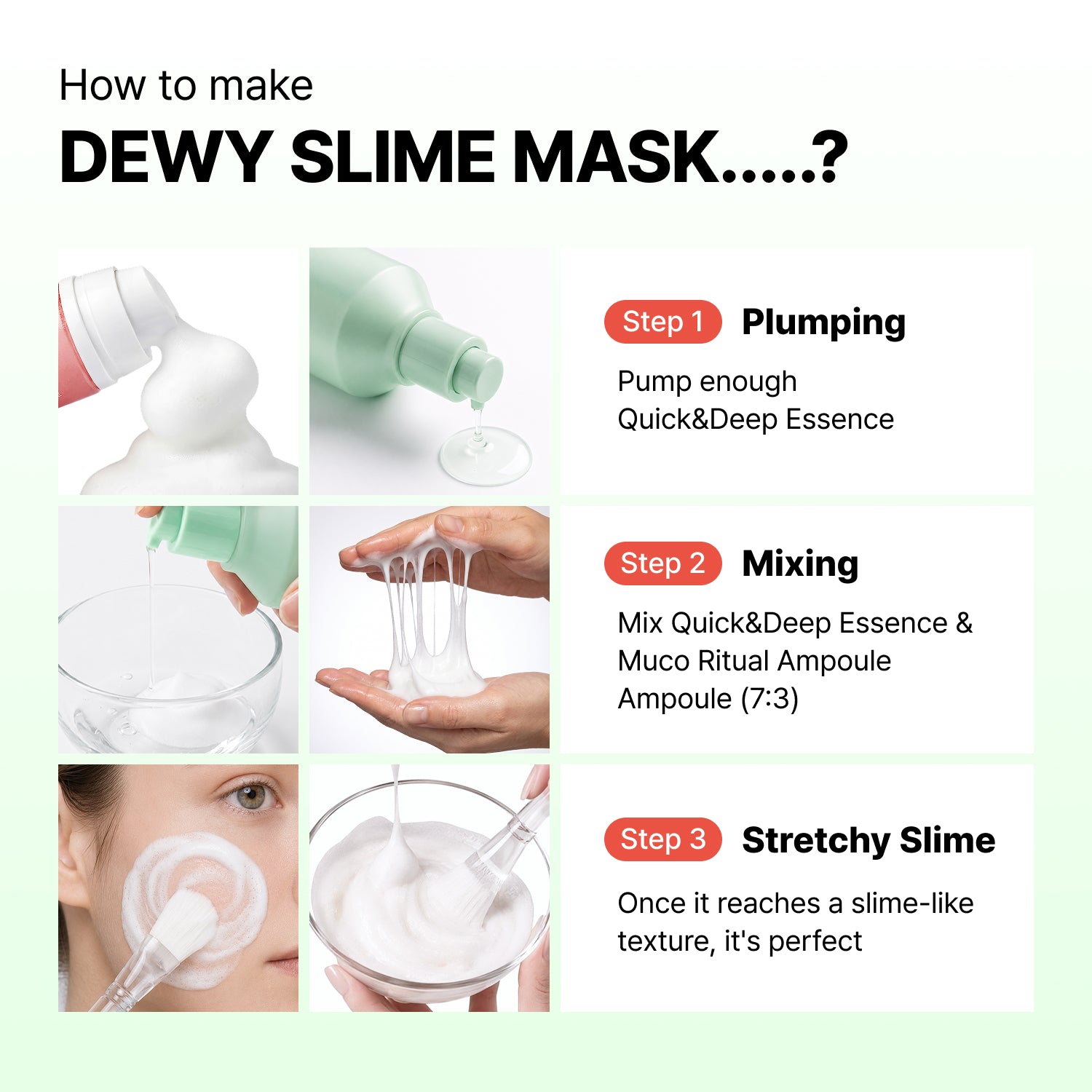 Dewy Slime Mask Set | Mucin Care (97ml+120ml)