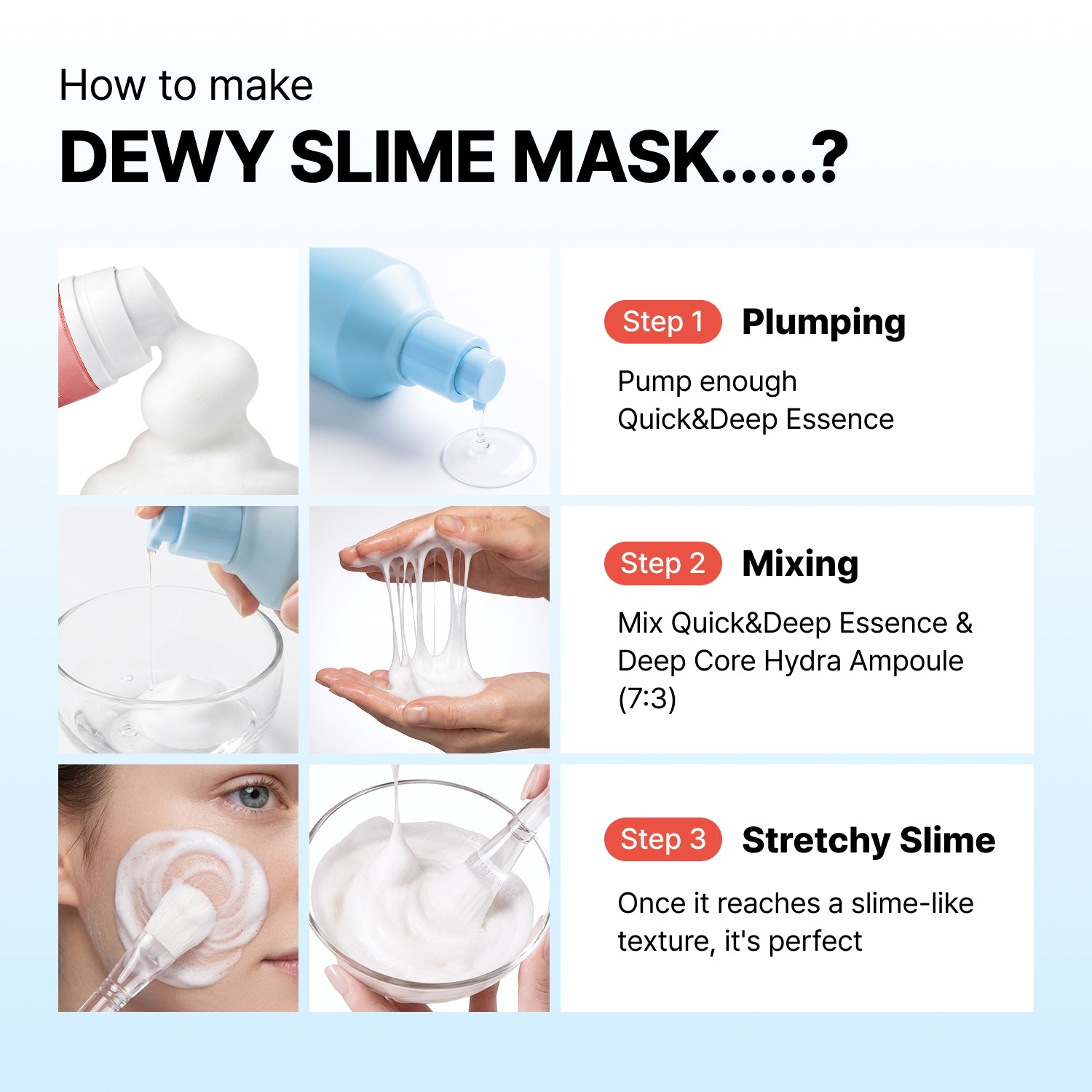 Dewy Slime Mask Set | Deep Hydration (97ml+120ml)