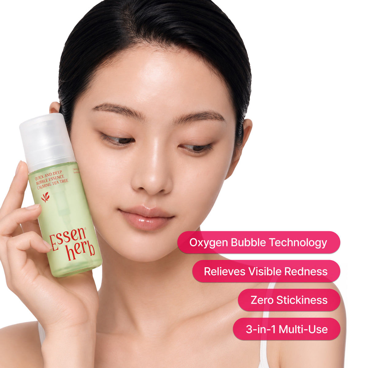 Quick And Deep Bubble Essence Calming Tea Tree