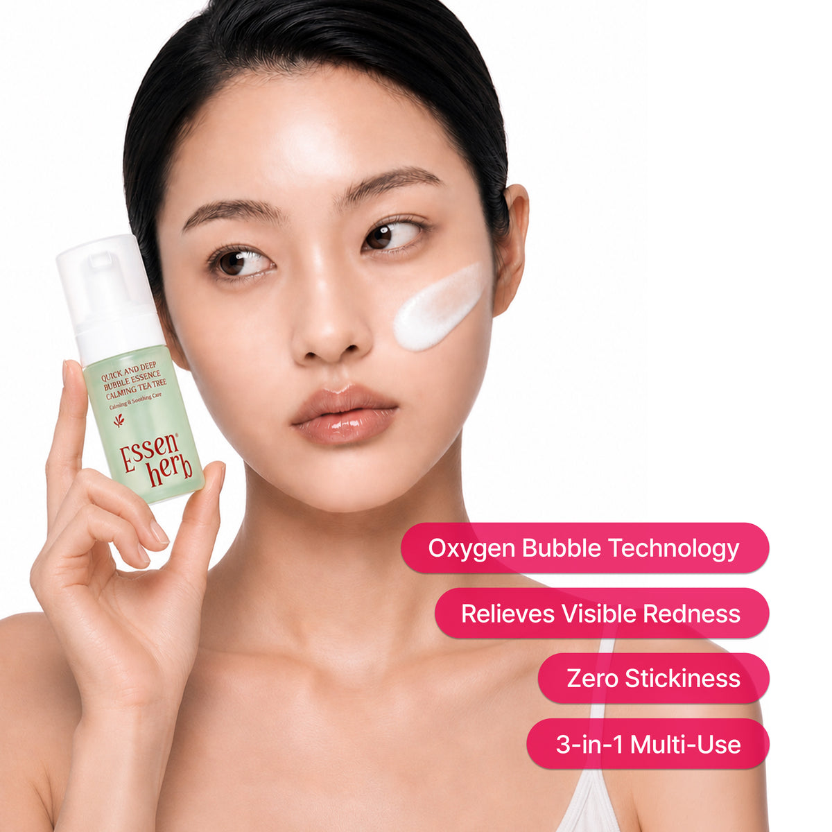 Quick And Deep Bubble Essence Calming Tea Tree Mini