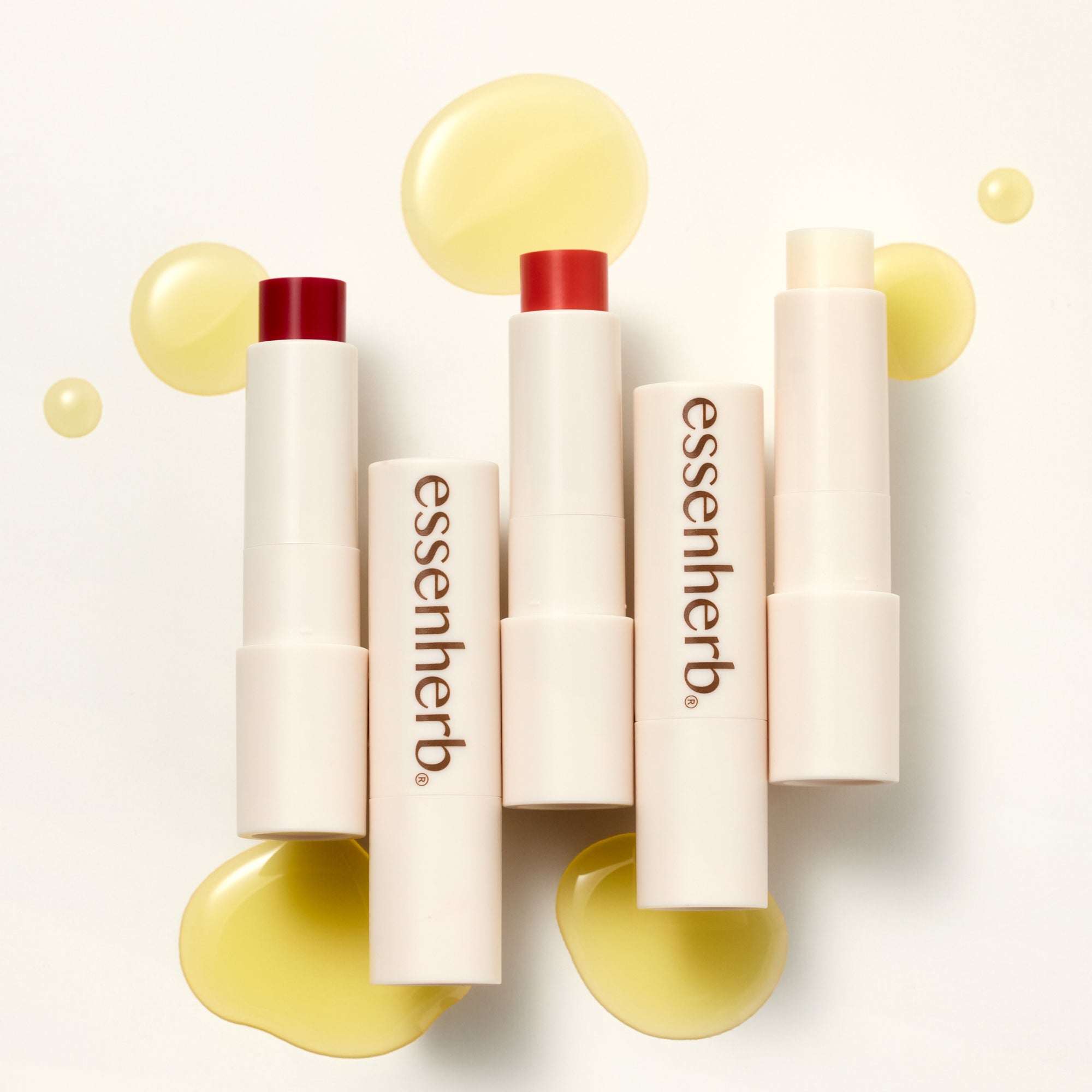 [Set of 2] Essenherb Jojoba Essential Lip Balm 4g (Choose 1 from 3 types) - AMI Cosmetic