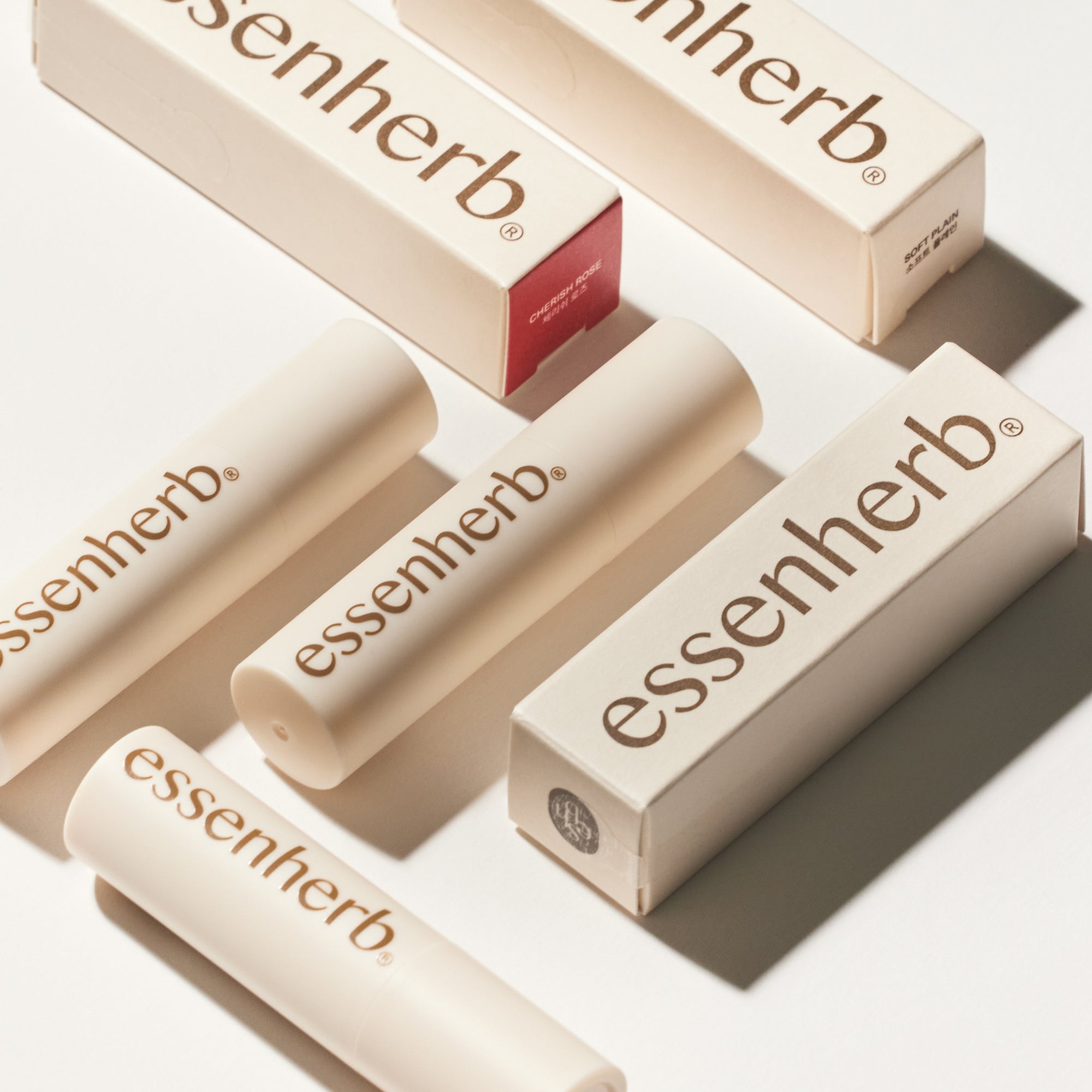 [Set of 2] Essenherb Jojoba Essential Lip Balm 4g (Choose 1 from 3 types) - AMI Cosmetic