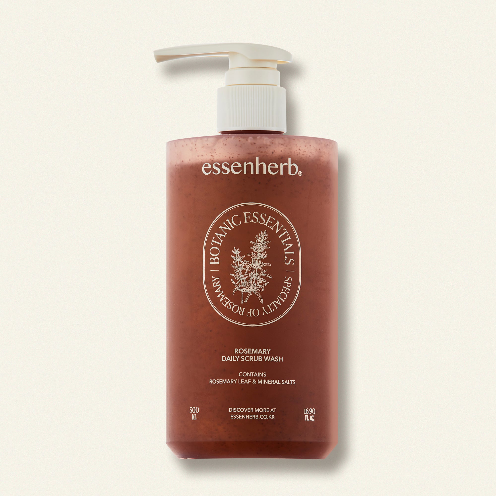 Essenherb Rosemary Daily Scrub Wash 500ml - AMI Cosmetic