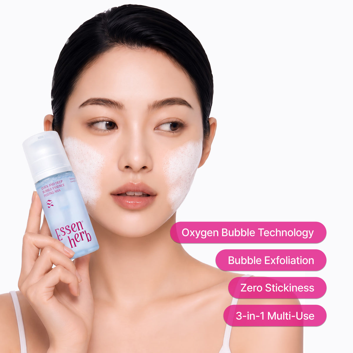 Quick And Deep Bubble Essence Peeling AHA