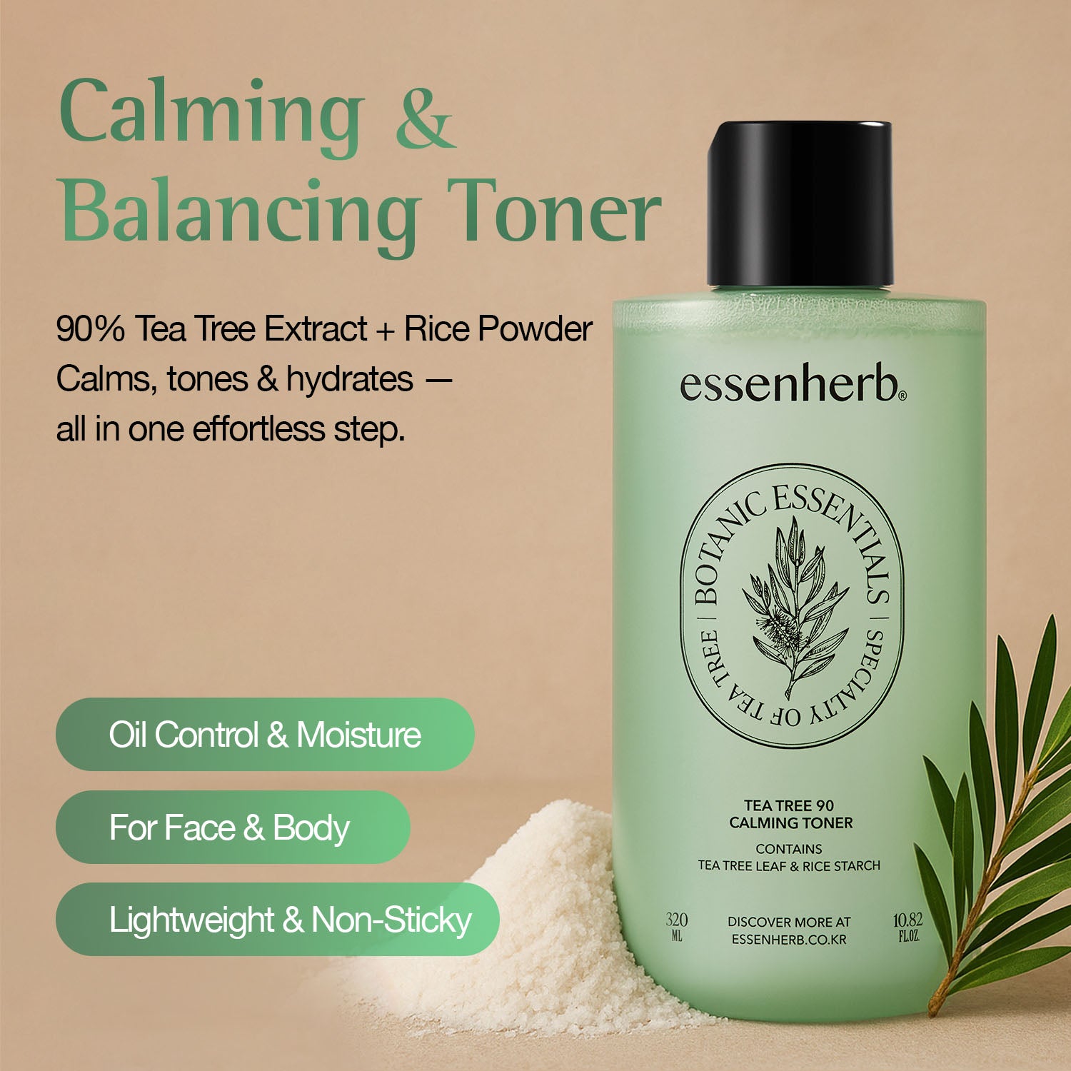 Essenherb tea tree 90 calming toner - AMI Cosmetic