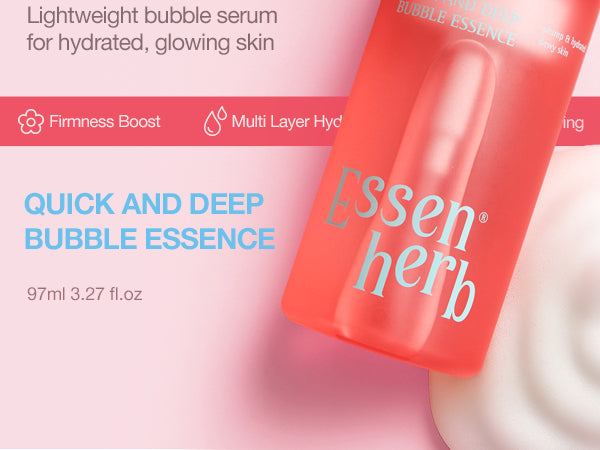 Quick &amp; Deep Bubble Serum Essence with Hibiscus Collagen - 3.28 fl oz - AMI Cosmetic